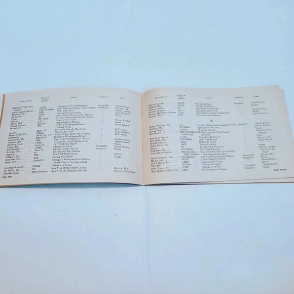 1948 Named Passenger Trains Railroads of US Canada & Mexico 38 Pages - Picture 2 of 2